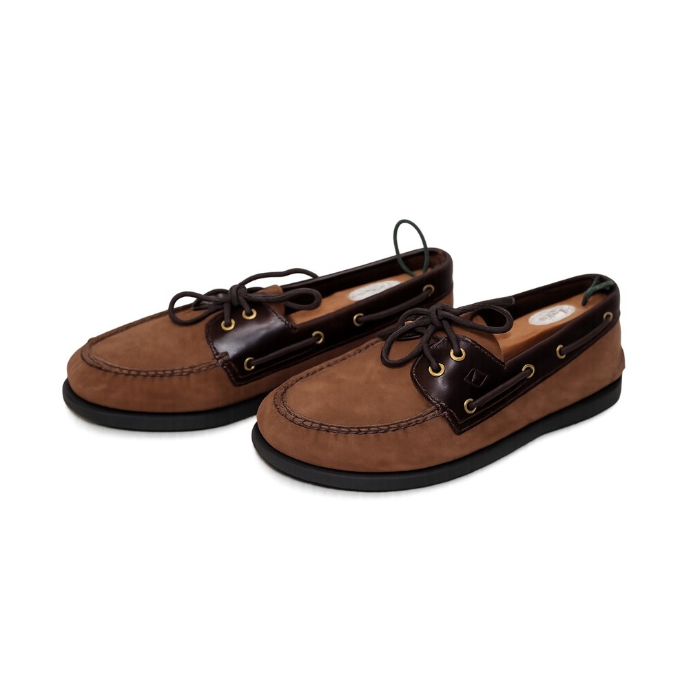 Sperry Top-Sider Authentic Original Boat Shoes 11.5 M Brown Nubuck Excellent